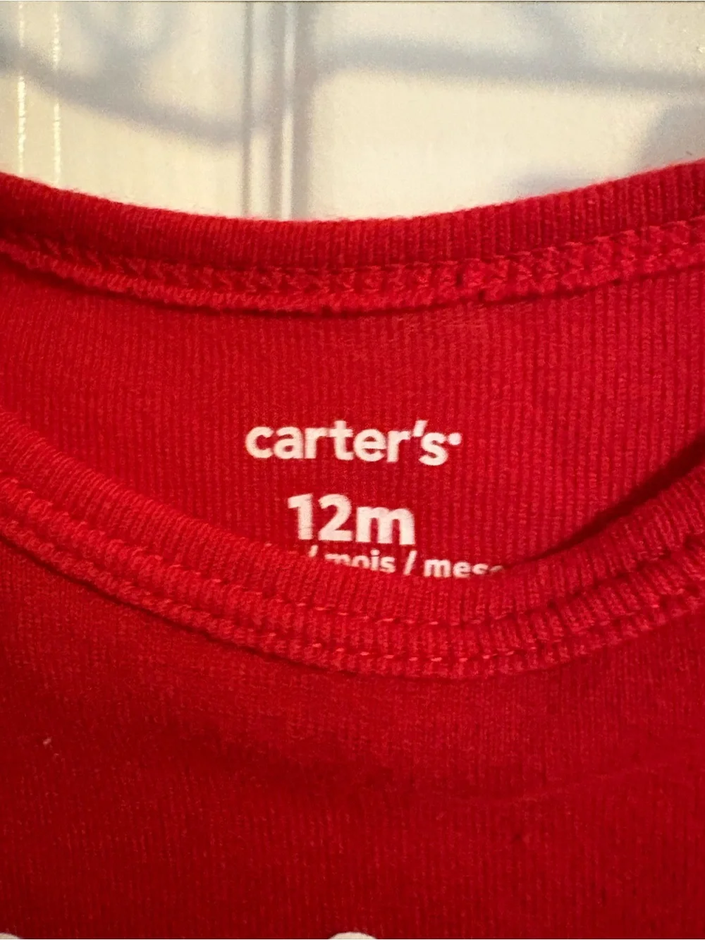 Carter's Red Long-Sleeve Baby One-Piece 